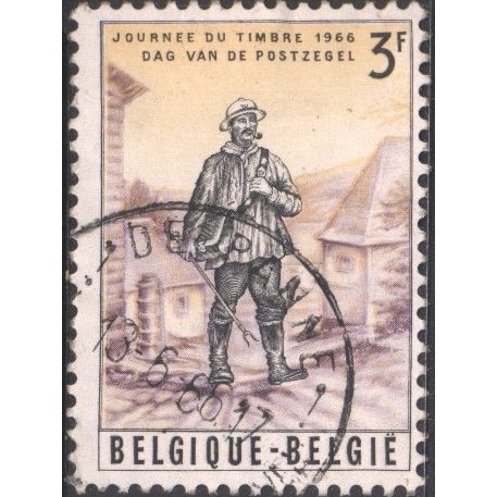 Belgium 1966 - SG1964 - 3f black lilac and buff - Rural Postman - used