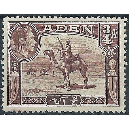 Aden 1939 SG17 3/4a Red-Brown Mounted Mint.. .