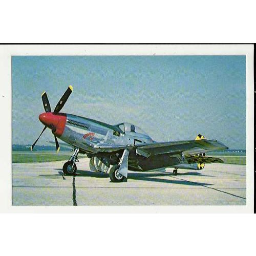 Aviation NORTH AMERICAN P-51D MUSTANG Postcard by Mastercraft