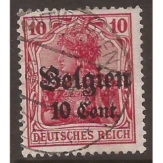 1916 Germany ,Belgium Occupation, Used Stamp, SG. 14