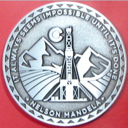 Nelson Mandela. Challenge Coin. Souvenir. 2". 18b.