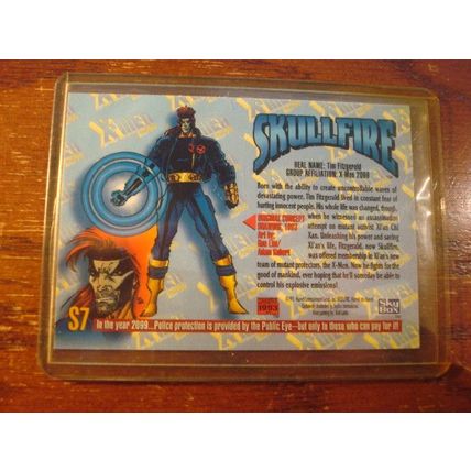 1993, Skybox, Marvel X-Men 2099, #S7, SKULLFIRE, Spectra Etch