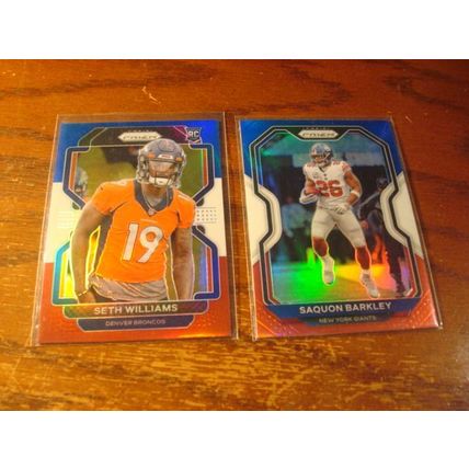 2020-2021 Prizm , 8-cards, Red /White/Blue Prizms, SAQUON BARKLEY/KITTLE ++