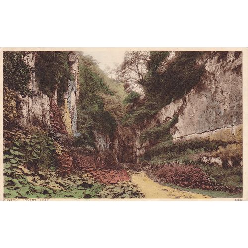 Buxton Lovers leap Derbyshire Postcard (DER72620)