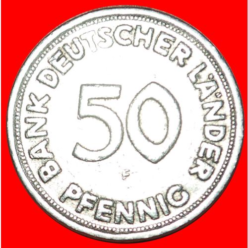OAK: GERMANY ★ 50 PFENNIG 1949F! LOW START ★ NO RESERVE!