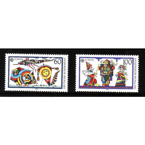 GERMANY 1989 EUROPA CHILDRENS TOYS SG2275/2276 SET 2 VALS U/M MINT