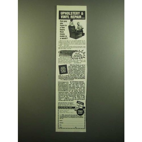 1980 Belsaw Institute Ad - Upholstery & Vinyl Repair