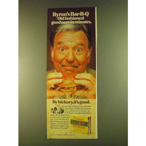 1980 Byron's Bar-B-Q Ad - Tennessee Ernie Ford