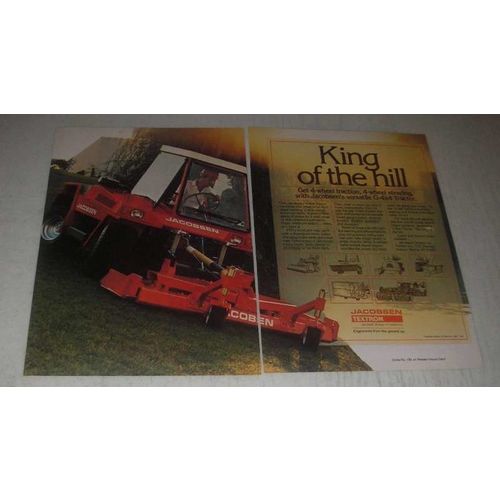 1985 Jacobsen G-4x4 Tractor Ad - King of the Hill