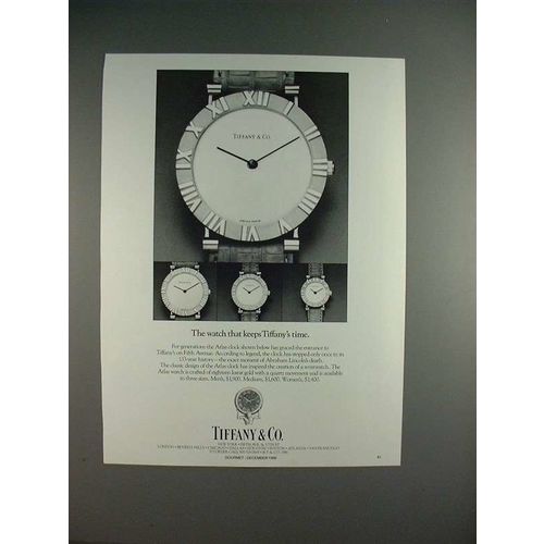 1986 Tiffany & Co. Atlas Watch Ad!