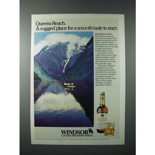 1986 Windsor Canadian Whisky Ad - Queens Reach