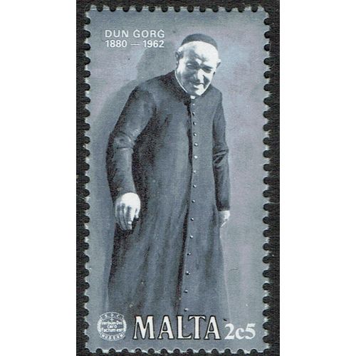 Malta 1980 Birth Centenary Dun Georg Preca 2c5 Grey and Black SG645 UM