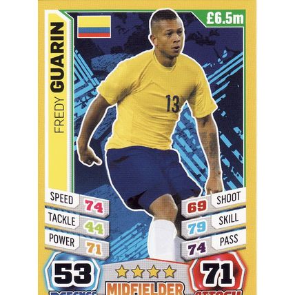 Match Attax World Cup 2014 61 Fredy Guarin Colombia
