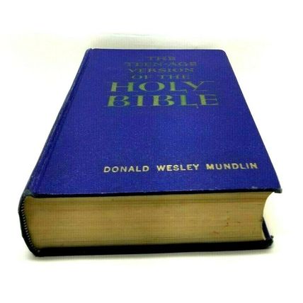 The Teenage Version of The Holy Bible 1962 First Edition Hardcover Blue (G11)