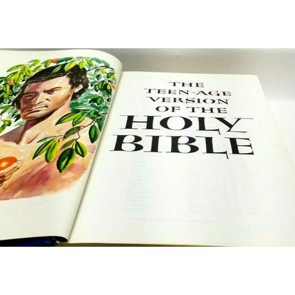 The Teenage Version of The Holy Bible 1962 First Edition Hardcover Blue (G11)