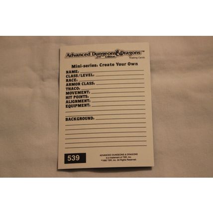 Halfling Warrior 1992 TSR 2nd Edition Dungeons & Dragons NO.540