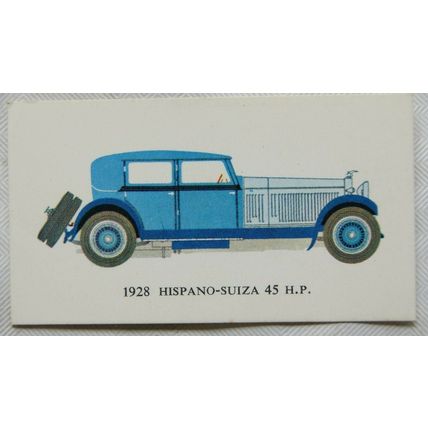 Mobil Vintage Cars Series No. 16 Hispano-Suiza 45 H.P. 1928