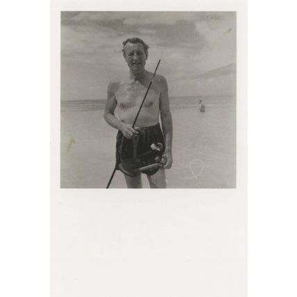 Ian Fleming James Bond Book Author Rare Art Gallery Postcard