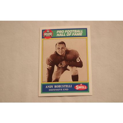 Andy Robustelli 1990 Swell Pro Football Hall of Fame NO. 43