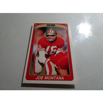 1990 Panini Stickers Football Card # 357 Joe Montana Ex-Mt (6) S. F. 49ers