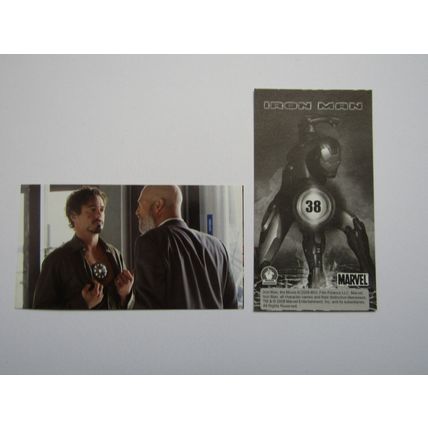 Marvel - Iron Man The Movie 2008 - Preziosi Sticker Drop-down Choice (e18)