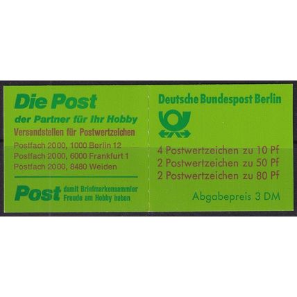 Berlin - Germany 1989 Mi MH14 UMM - Booklet (E-077 (1))