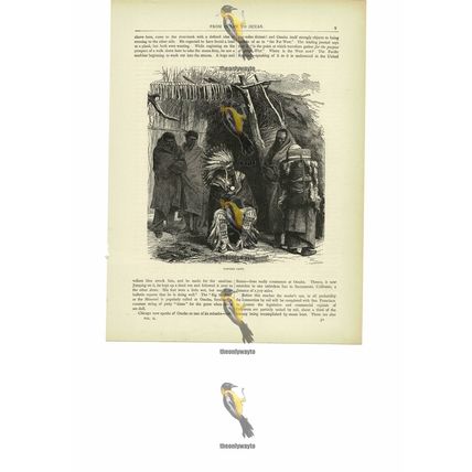 Pawnee Camp, USA, Book Illustration, c1880