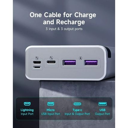 ROMOSS Sense8 PS Pro 30000mAh Power Bank 30W Fast Charge Digital Display 3 Ports