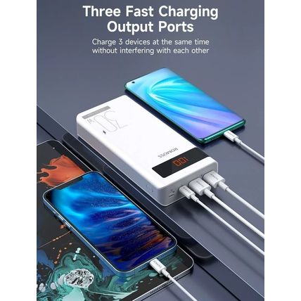 ROMOSS Sense8 PS Pro 30000mAh Power Bank 30W Fast Charge Digital Display 3 Ports