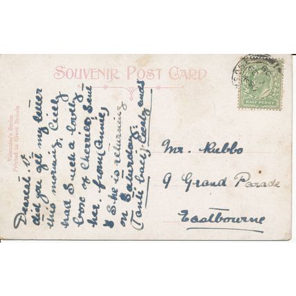 PC21359 Park Road. Peterborough. Valentine. No 35102. 1909