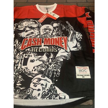CASH MONEY Headgear Classics Hockey Red Jersey ~Never Worn~ XL XXL
