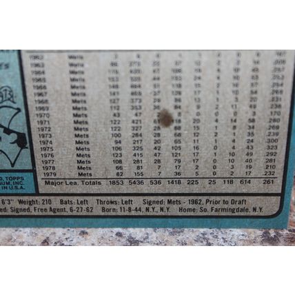 1980 topps baseball new york mets ed ranepool 641