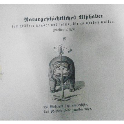 1890 Naturgeschichtliches Alphabet - Münchener Bilderbogen N. 406; Wilhelm Busch