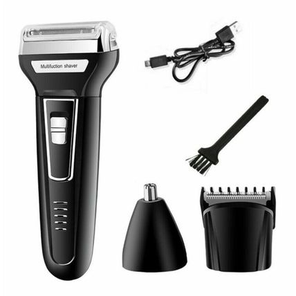 3 in 1 Rechargeable Beard Nose hair Cut Clipper Shaver Machine Kit Trimmer set