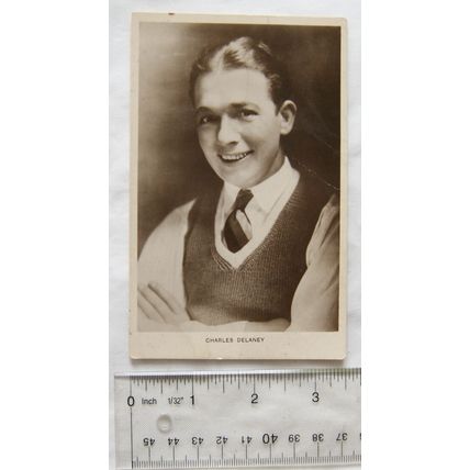 vintage postcard Charles Delaney, Actor + list of Movies