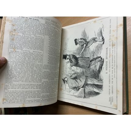 RARE* JULY-DEC 1911 PUNCH MAGAZINE BOUND VOLUME 141 ILLUSTRATED BOOK (P8)