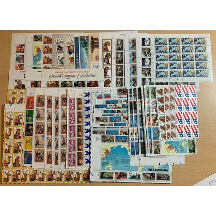 Discount Postage Lot of Sheets/Scrap Face Value $451.82 * Stuart Katz