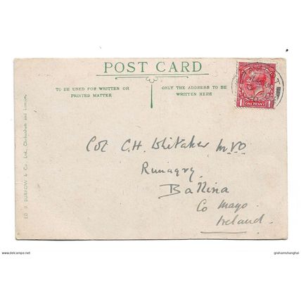 Postcard UK England Berkshire Ascot Berystede Hotel posted 1920