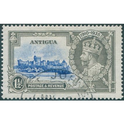 Antigua 1935 1½d ultramarine & grey Jubilee SG92 used
