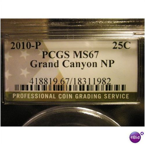 2010 P Grand Canyon PCGS MS67 Quarter (FRE SHIP)