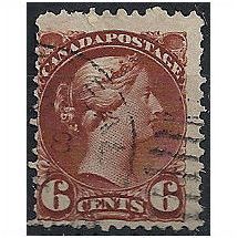 Canada 1890 SG107 6c Deep Chestnut Fine Used .. .