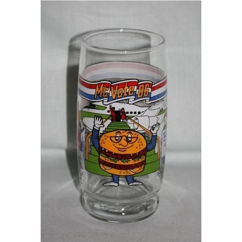 1986 McDonalds McVote '86 Glass