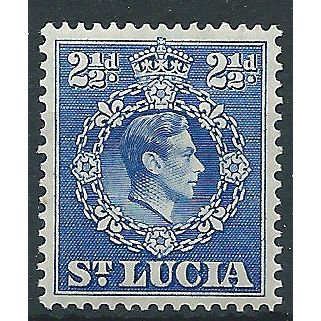 St Lucia 1938 SG132 2 1/2d Ultramarine Mounted Mint..