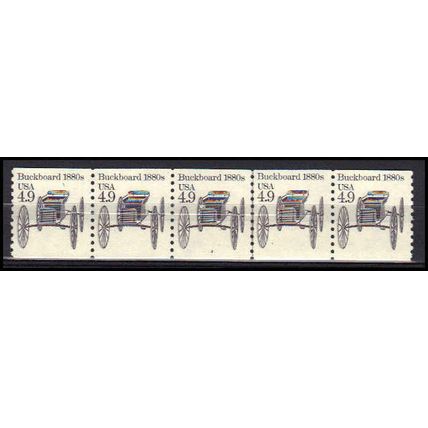 2124 4.9c Buckboard Very Fine MNH Dry Gum PNC 3/5 X0224