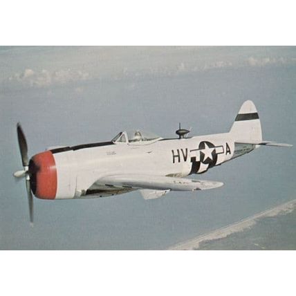 Republic P-47D Thunderbolt USA American WW2 Military Plane Aircraft Postcard