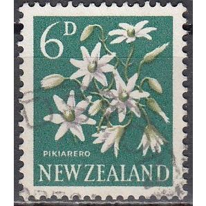 New Zealand 1960 Michel 399 O Cote (2005) 0.20 Euro Fleur Clematis paniculata