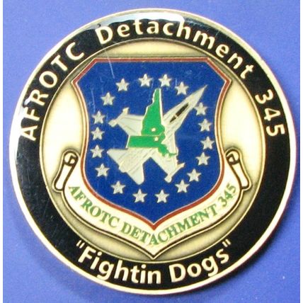 Air Force ROTC, Det 345. Challenge Coin. 1.50". 61b.