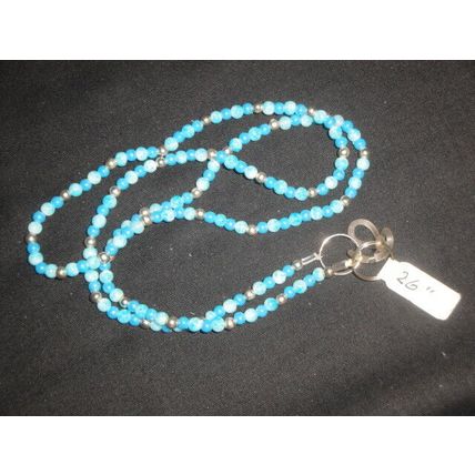Mix of blue glass lanyard cord sun reading driving glasses 26" earth