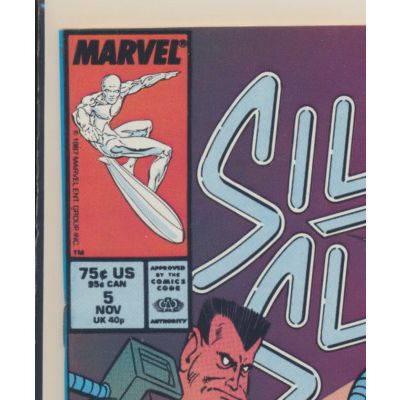 Silver Surfer #5, November 1987 Marvel Comic Book, VF+++