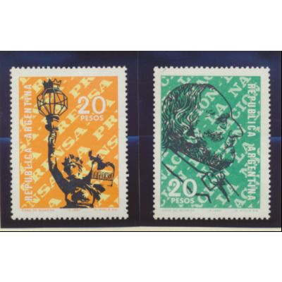 Argentina Stamps Scott #906 To 907, Mint Never Hinged